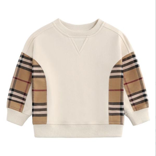 

Great Quality Boys Girls Sweaters Cotton Kids Long Sleeve Pullover Children Plaid Casual Sweatshirt Child Sweater 3-8 Years, As picture