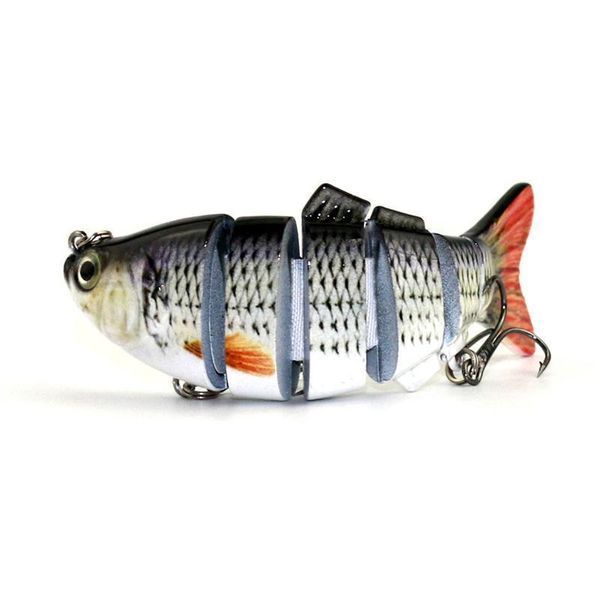 2021 Рыбная ловля Wobbler LifeLike Рыбалка приманка 6 сегмент Swimbait Crankbait Hard Bait 10 см 18 г Искусственные приманки Рыболовные снасти DHL