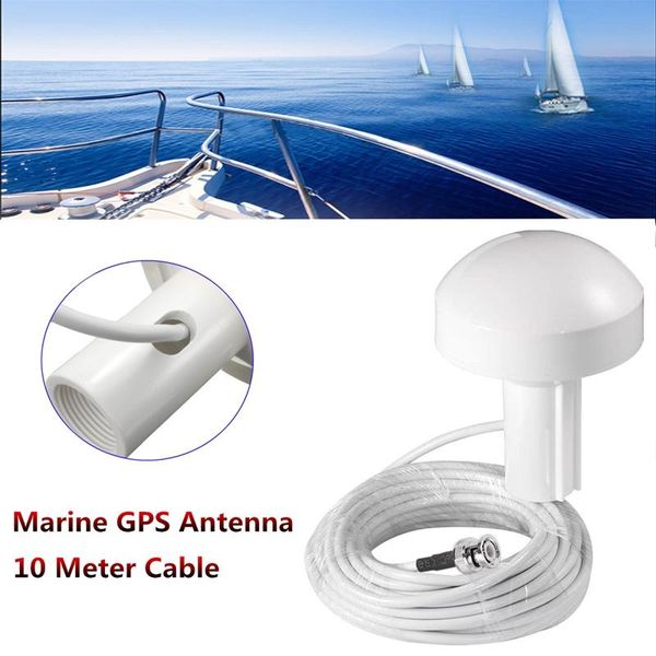 

car gps & accessories novel-ship active marine navigation antenna 10m bnc male plug connector