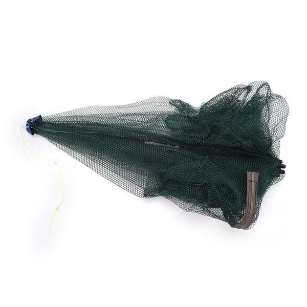 

fishing accessories portable 6 hole folded hexagon automatic shrimp trap net fish minnow crab baits cast mesh