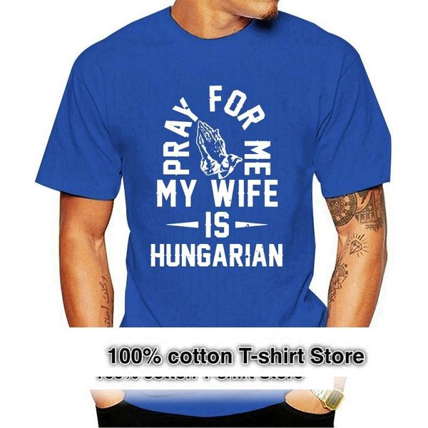 

men's t-shirts pray for me my wife is hungarian mens t shirt, White;black