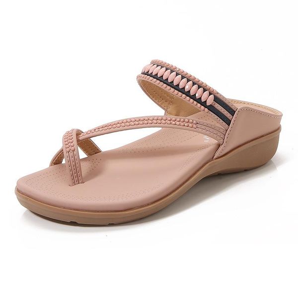 

slippers cevabule fashion all-match toe summer comfortable and casual roman sandals women beach shoes ysk, Black