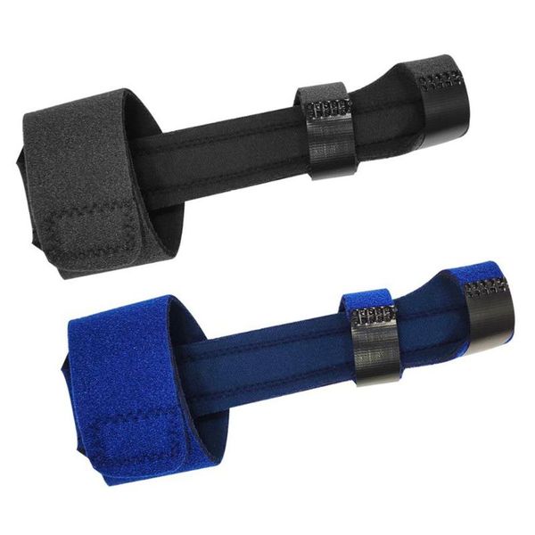

wrist support 2pcs protection malleable pain relief trigger finger extension brace splint, Black;red
