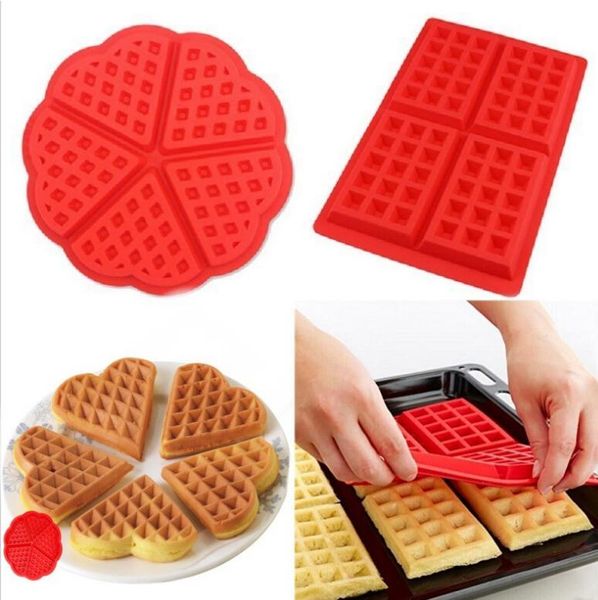 

kitchen waffle mold non-stick cake mould makers silicone bakeware baking moulds