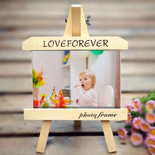 

wooden po frame creative kids easel painting tripod display stand picture holder ornaments home decoration drop frames