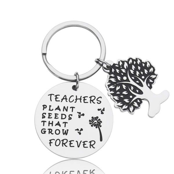 

teacher day gifts for teacher appreciation keychain jewelry retirement end of year gift for instructor professor mentorsdio chan contact, Slivery;golden
