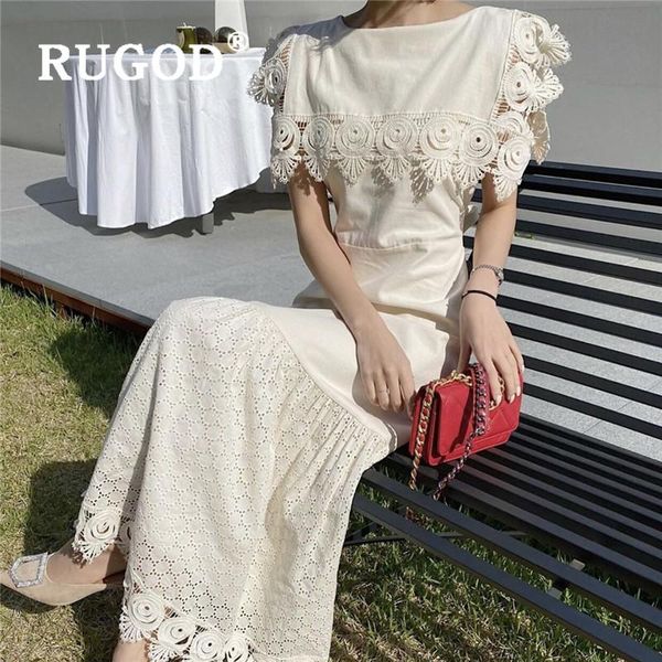 

casual dresses summer elegant lace dress for women solid color sleeveless o-neck long korean sweet chic fashion vintage robe, Black;gray