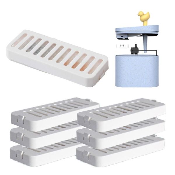 

cat bowls & feeders 6pcs pet water fountain filters carbon replacement for 2.5l automatic duck shape dispenser