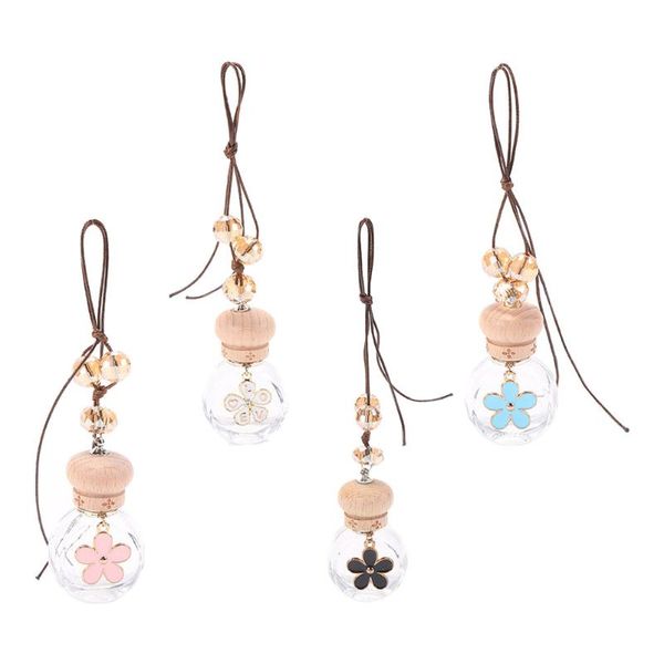 

pendant necklaces 4pcs automobile fragrance bottle 6ml type refined oil, Silver