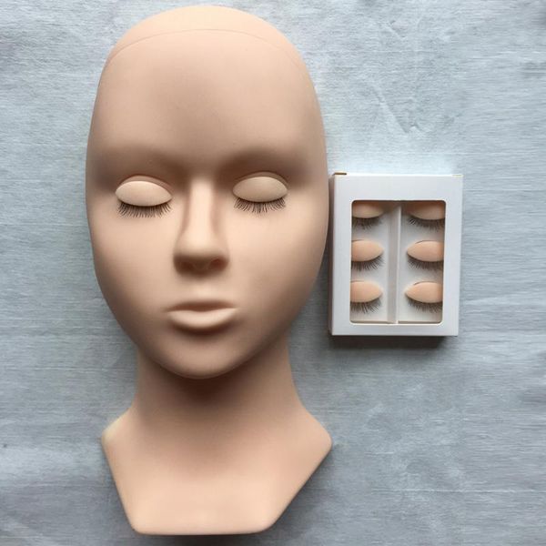 

lashes mannequin head eyelash extension lash supplies training for kit practice false eyelashes