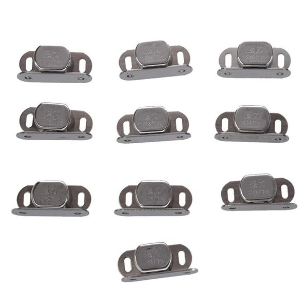 

bath accessory set 10 pcs silver metal single magnet lock for cabinet door