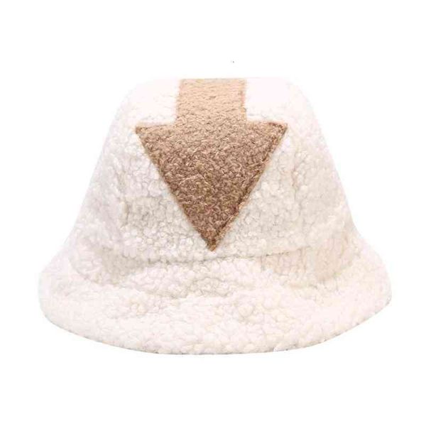 

stingy brim hats hip hop appa bucket lamb wool gorros fur fishing plaid panama winter warm cap for women 9fzb, Blue;gray