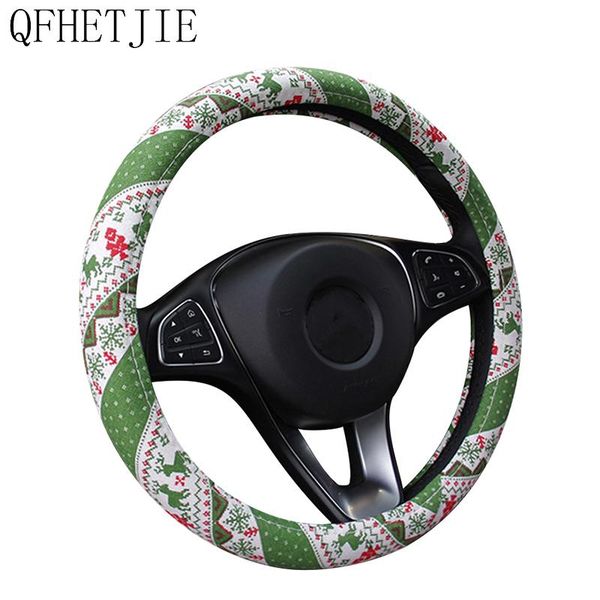 

steering wheel covers qfhetjie 37-38cm summer linen cover christmas gift car four seasons gm accessories