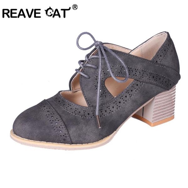 

2021 arrival spring summer shoes woman mid heels cross tied female mujer round toe square heel black grey a1610 dress