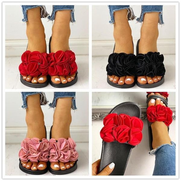 

slippers bjyl 2021 casual sneakers for home summer soft floor woman indoor flats shoes cute slipper b6251, Black