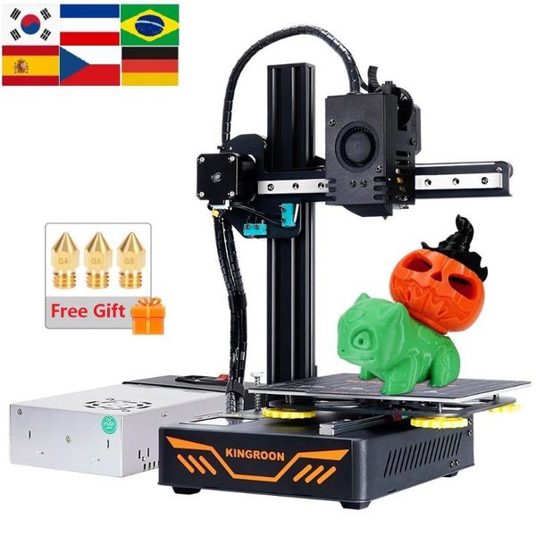 

printers kingroon 3d printer kp3s 3.0 titan extruder fast asembly metal frame mag plate fdm print 180*180*180mm impresora drucker