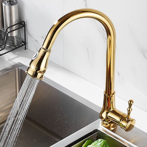 

kitchen faucets gold faucet cold and mixer pull out 60 cm two function deck mounted tap 1vf6
