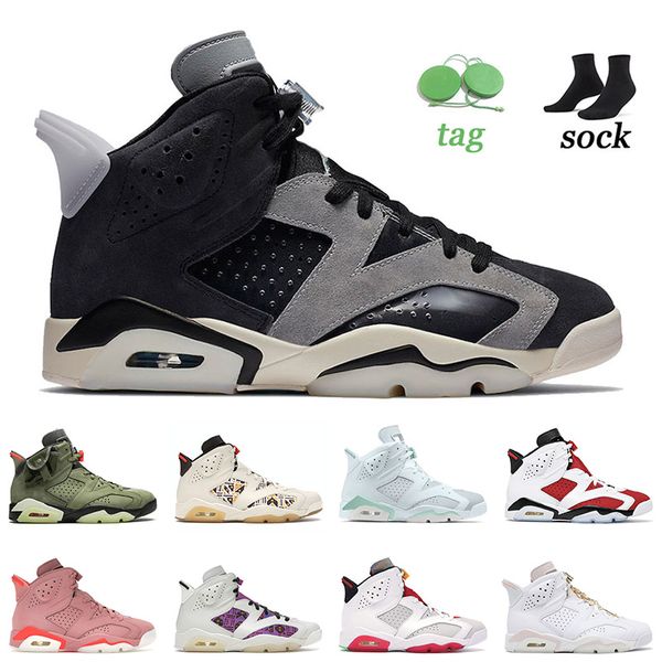 

2021 arrival basketball shoes 6 6s tech chrome mens women jumpman british khaki electric green washed denim trainers outdoor sneakers 36-47, White;red