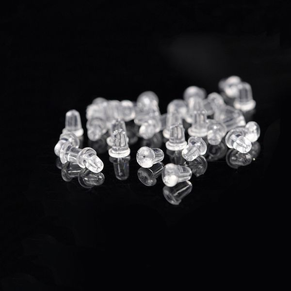 

10 a pack of accessories plastic back stud cap ear ring plug, Golden;silver