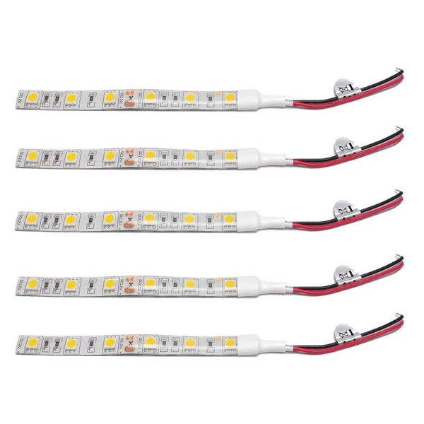 

strings 5pcs 10cm waterproof white led strip lights dc 12v caravan boat car