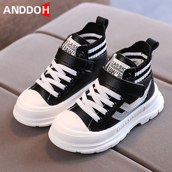 

size 21-30 children outdoor martin boots boys wear-resistant shoes baby breathable lightweight shoes girls mid-cut short boots, Black;red