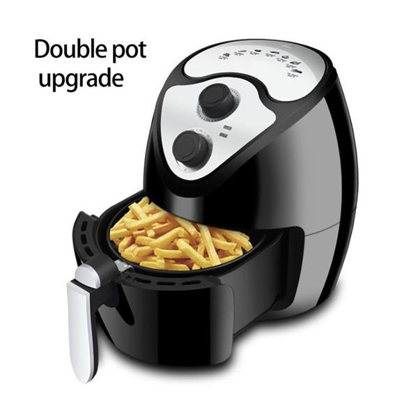 

electric air fryers roasting frying with removable rack 2.6l 1300w oil pressers