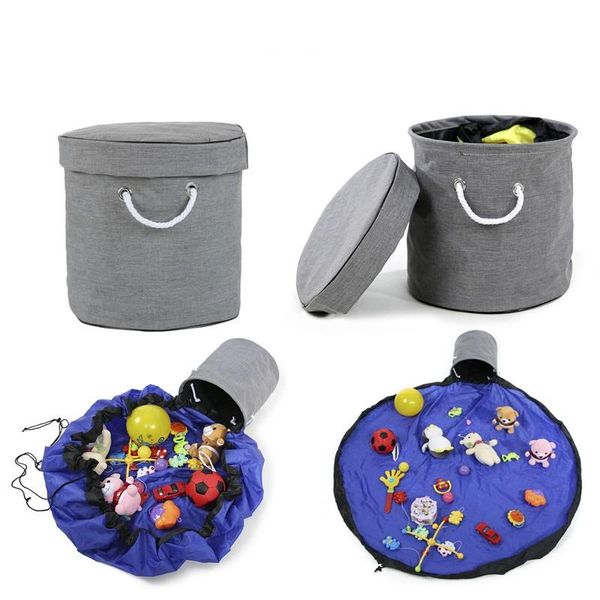 

storage bags ins baby toy basket bucket children's crawling mat quick bag