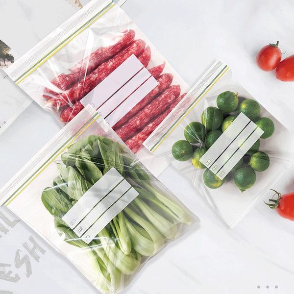 

storage bags reusable fresh zipper bag keeping waterproof refrigerator for vegetable and fruit kitchen sealed