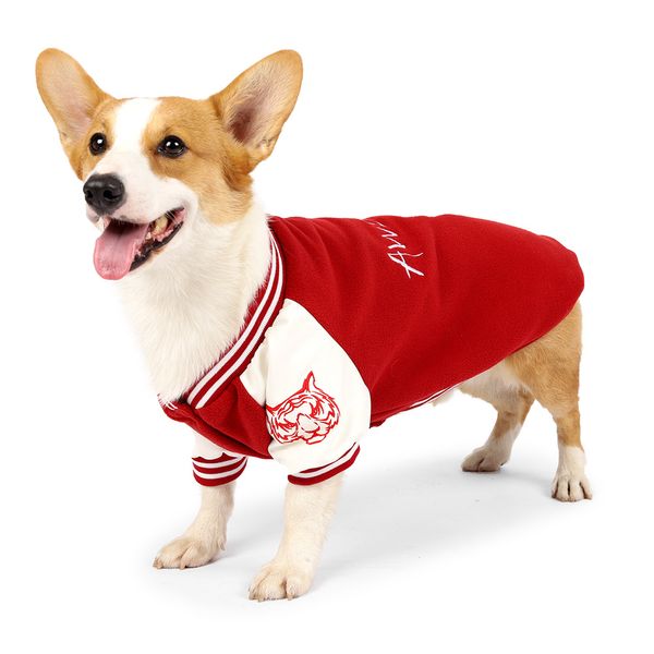 Köpek Giyim Köpekler Giydirin Sonbahar ve Kış Beyzbol Kazak Pet Spor Giyim Sıcak Dogg Dış Giyim Chihuahua Bulldog S