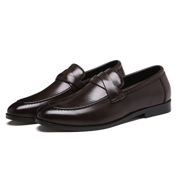 Homens de luxo vestido sapatos de couro genuíno crocodilo cópia de casamento mocassins duplos fivelas de negócios escritório de negócios escorregamento formal no sapato dos homens