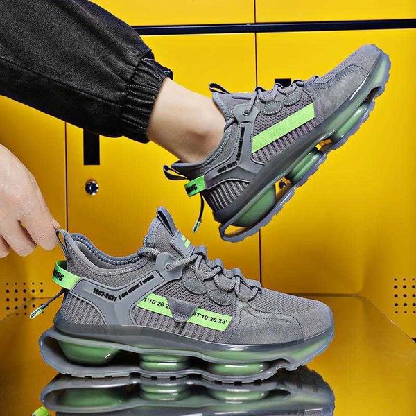 

young men's shoes 2021 fashion spring and summer increased leisure sports breathable thick bottom anti-skid soft dad