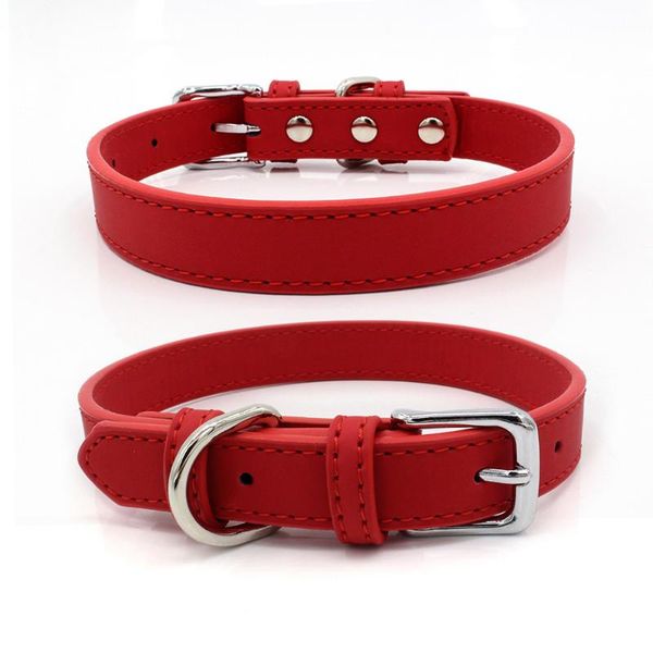 

dog collars & leashes tangpet classic pet collar comfortable pu leather small and medium-sized suitable for such as teddy bichon cat