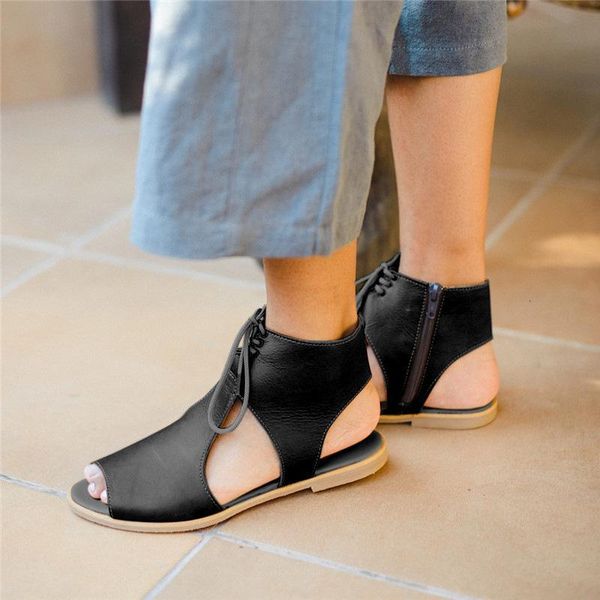 

sandals comfort shoes for women open toe luxury suit female beige large size cross summer strappy heels cross-shoes peep fa 7bdg, Black