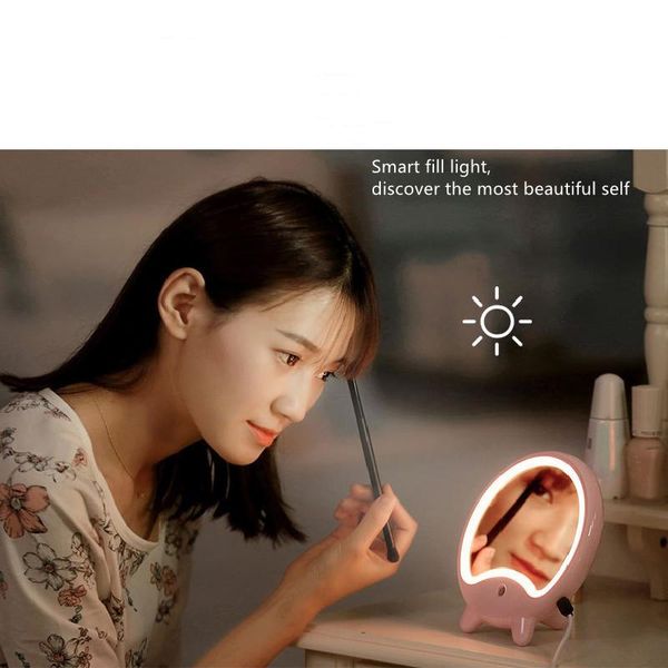 

compact mirrors beauty makeup mirror usb deskdressing moisturizer bedroom nano spray humidifier led desk lamp