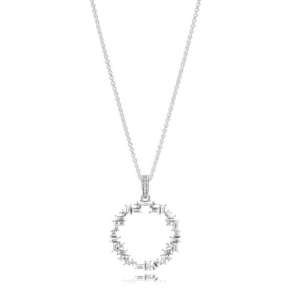 

new 2021100% 925 sterling silver 397546cz necklace fashion luxury and charming fit diy women original jewelry gift