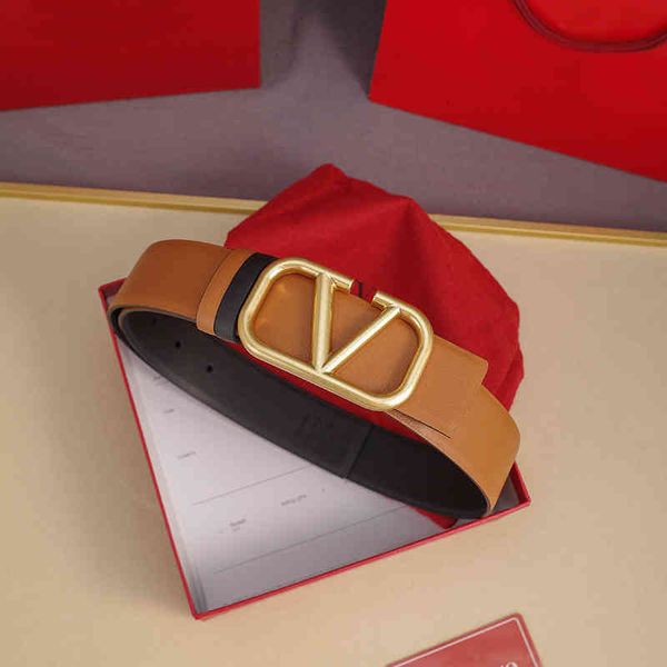 

belts big v family warren women's decorative fine bronze buckle net red live broadcast of the same style, Black;brown