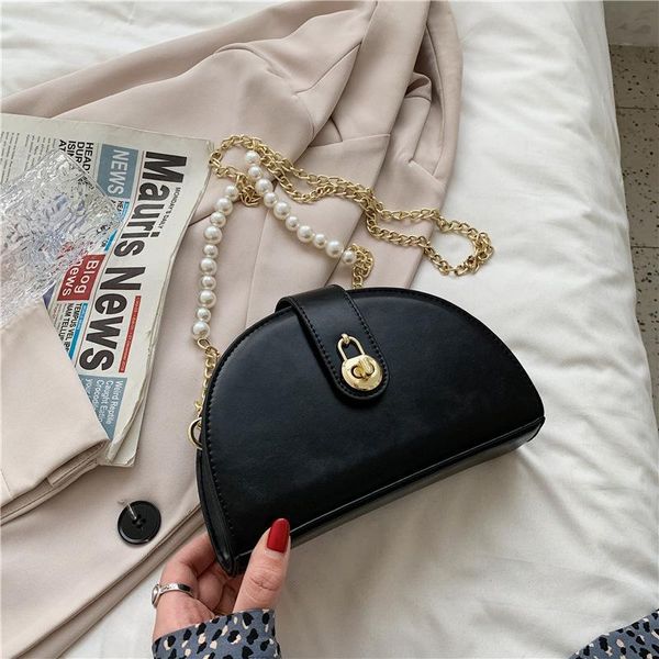 

ladies pure color chain 2021 fashion simple shoulder korean version of the net red messenger cross body