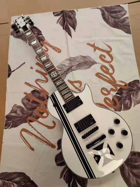 

white jazz 22 grade rosewood fingerboard electric guitar