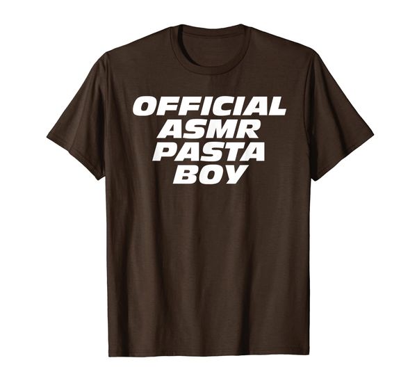 

official asmr pasta boy t-shirt, White;black