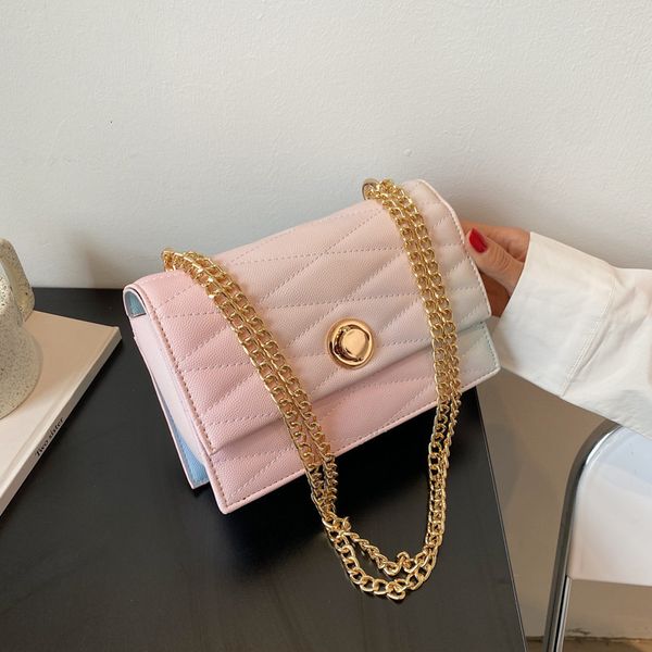 

evening bag fashion 2021 summer small fragrance lingge chain