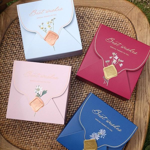 

100pcs paper envelope gift packaging box wishes wedding birthday party decoration candy wrap