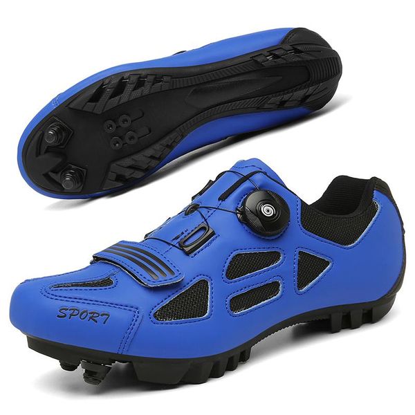 

cycling footwear road shoes lock pedal bike cleated bicycle ciclismo navy mountain, Black