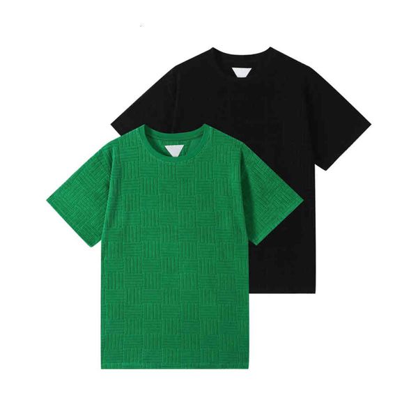 

2022 summer the new fashion designer t shirts for men weave style women clothing short sleeved shirt womens tee high quality, White;black