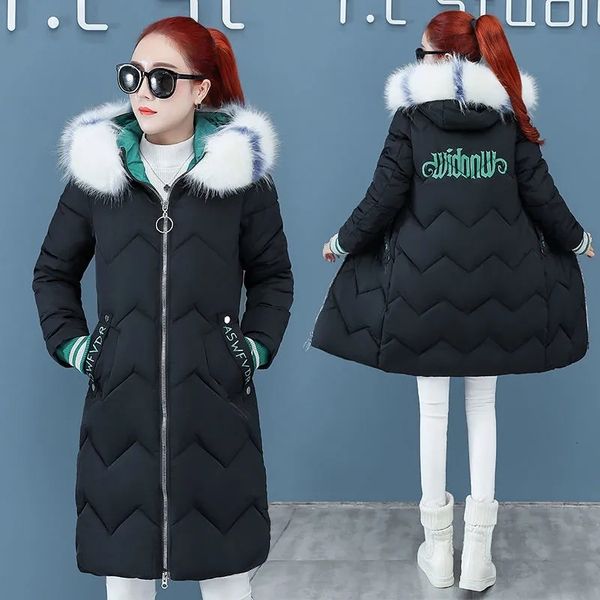 

women's jackets winter jacket of women parkas big fur collar with hood thick coat cotton quilted parka long woman warm outwear yymc, Black;brown