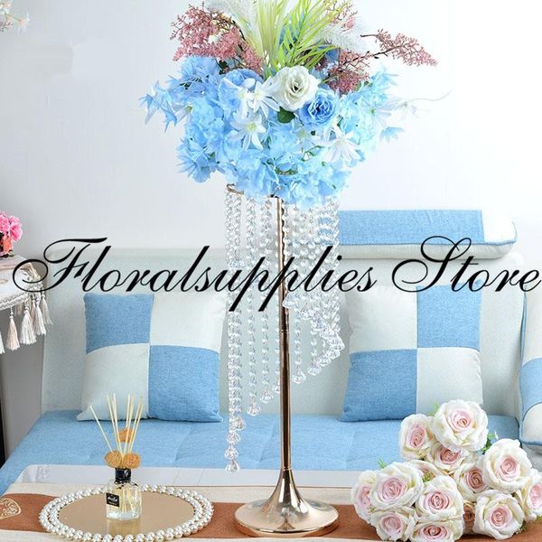 

height wedding flower stand metal candle holder decoration road lead table centerpiece party