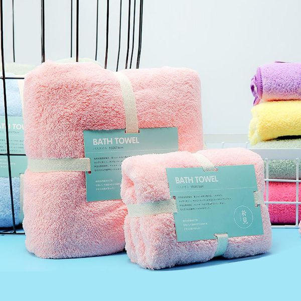 

towel 2pc/set microfibre super absorbent travel plush bath quick-dry beach towels swimming spa for kids