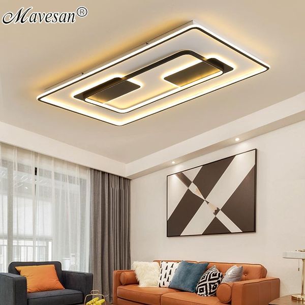 

ceiling lights modern nordic led lamps with remote control for living room bedroom kithcen hall ac90-260v fixture candeeiro de teto
