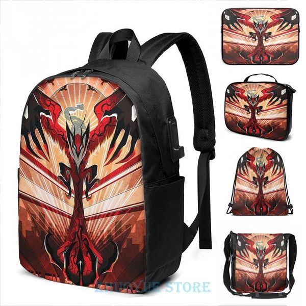 

backpack yveltal printed women funny short sleeve casual tshirts usb charge men school bags bag travel laptop