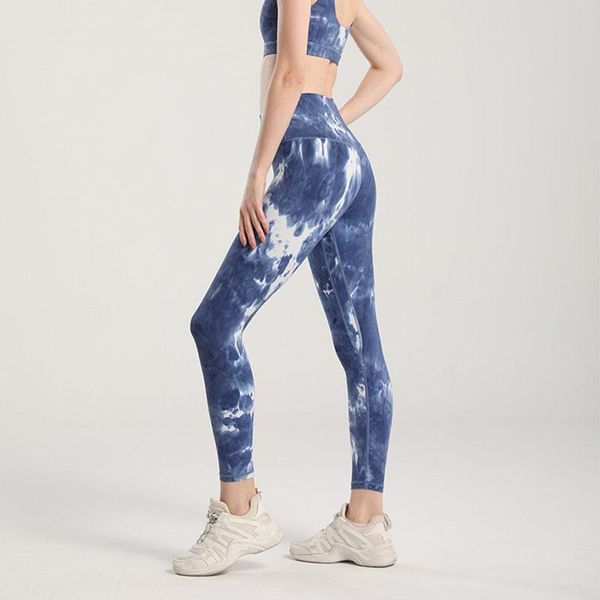 

yoga outfit seamless leggings women tie dye sports pants high waisted joggers