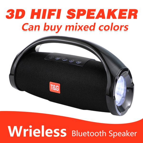 

tg136 nice sound boombox bluetooth speaker stere 3d hifi subwoofer handsoutdoor portable stereo subwoofers with retail box
